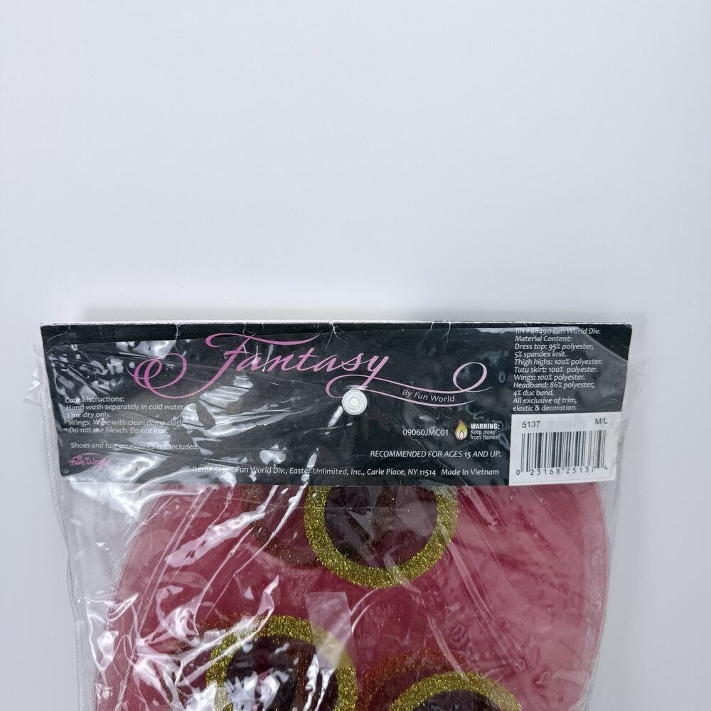 NWT Leg Avenue Daisy Bug Ladybug Costume 4pc Set w/ Wings & Headband M/L - Picture 3 of 10